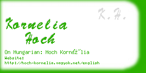 kornelia hoch business card